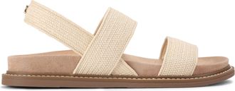 Kurt Geiger Womens Mallie Sandals - Beige Fabric - Size UK 4