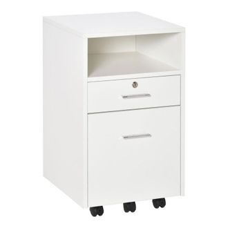 Vinsetto Filing Cabinet with 2 Drawers 40x40x60cm White | TJ Hughes