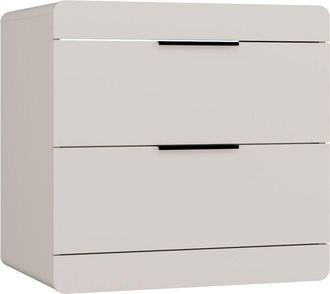 Topeshop Terra 60 2s Mueble Bajo Lavabo, Suspendido, Cachemire, 2 Cajones, 60x58x45 Cm