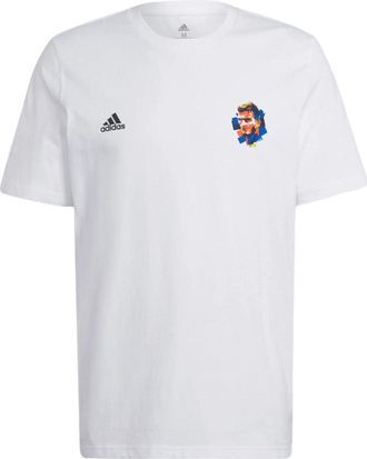 adidas Beckham Alphabet Numeric Printing Soccer/Football Athleisure Casual Sports Short Sleeve White HC4155