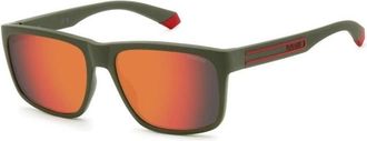 Polaroid 2149/S Tbo(Oz) Zonnebril - Heren - Zonnebrillen - Groen - 57 MM - Accessoires