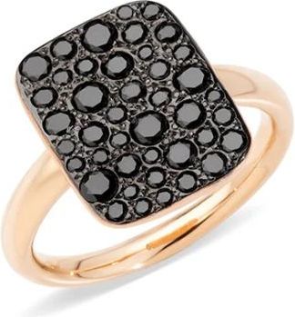 POMELLATO Sabbia Ring - Dames - Ringen - Zwart - 53 MM - Accessoires