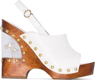 Sophia Webster White Paradise Wedge Sandals Size 36.5