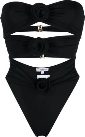 La Reveche Stijlvolle One Piece Badpak - Dames - Badpakken - Zwart - L - Badmode
