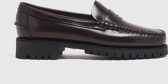 Sebago Smooth Leather Penny Loafers with Notched Rubber Sole