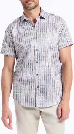 Robert Graham Abbotswell Print Woven Button-Up Shirt in Multi at Nordstrom, Size Xxx-Large