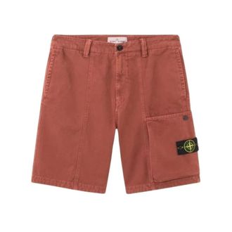 Stone Island Comfort-fit Cargo Bermuda - Heren - Korte Broeken - Rood - W30 - Katoen - Korte Broeken