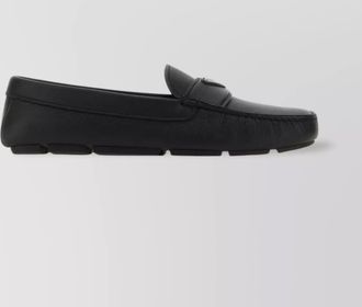 Prada leather loafers