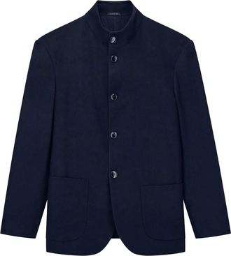 Giorgio Armani Jassen, Heren, Blauw, L, Wol, Blazer One Shot