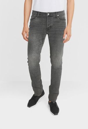 Jack & Jones Slim-fit-Jeans JACK & JONES JJIGLENN JJORIGINAL SQ 650, Herren, Gr. 29, L&auml;nge 34, blau (grau denim), Denim/Jeans, Obermaterial: 76% Baumwolle, 22% Pol
