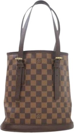 Louis Vuitton Pre-owned Bucket Bags, female, Brown, Size: ONE SIZE Pre-owned Vintage Bucket Bag