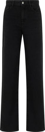 Icon Denim Los Angeles Jodie Straight Jeans - Dames - Regular Fit Jeans - Zwart - W24 - Katoen - Jeans