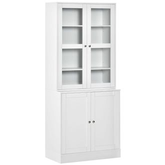 HOMCOM Armario de libros 76x40x178.5 cm blanco