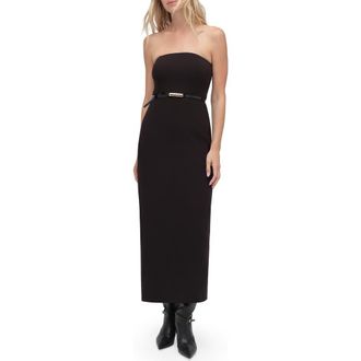Favorite Daughter The Willow Strapless Maxi Dress in Black at Nordstrom, Size 10
