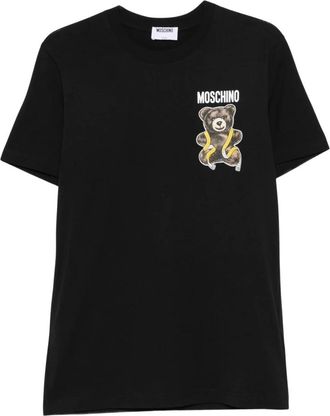 Moschino T-shirt in Cotone Jersey - - Tops - Uomo - Nero - XL
