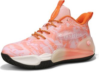 Generic Mens Basketball Shoes are Lightweight Non Slip Durable Cushioned Supportive for Casual Training Sports Boots Walking Shoes(Pink,8.5 UK)