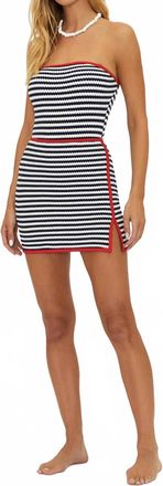 Beach Riot Eli Mini Skirt In Black/red