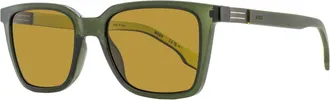 BOSS Boss Mens Rectangular Sunglasses B1574/S GP770 Green/Yello 53mm