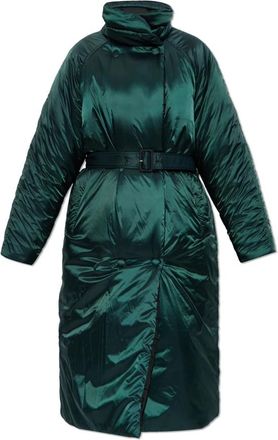 Lacoste Ge&iuml;soleerde Jas - Dames - Parka Jassen - Groen - S - Leer - Jassen