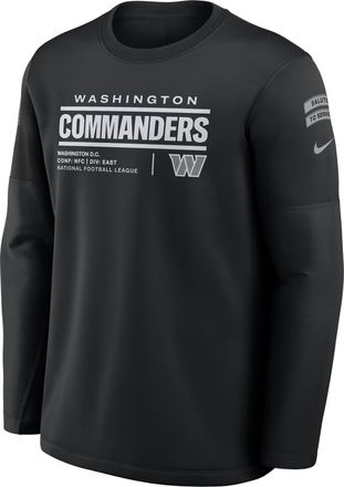 Nike Washington Commanders Salute to Service Sideline Coaches Nike Mens NFL Pullover Crew in Black | 03BR00AA2Z-97P