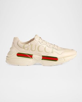 Gucci Men & apos;s Rhyton Retro Logo Sneakers
