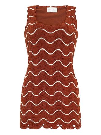 Cara Cara Orel mini dress - women - Cotton - L - Brown