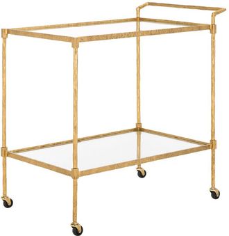 Safavieh Couture Isabellina Metal & Glass Bar Cart