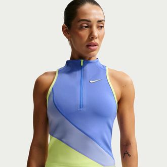 Nike Womens Court Slam Dri-FIT Tennis Tank Top in Blue | II2880-570