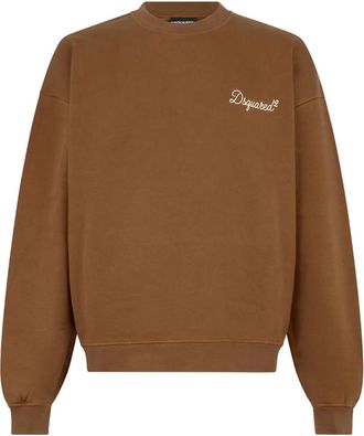Dsquared2 D2 Signature crew-neck sweatshirt - Brown