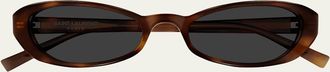 Saint Laurent 51mm Acetate Oval Sunglasses