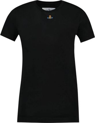 Vivienne Westwood Orb Peru T-Shirt - Dames - T-shirts - Zwart - M - Katoen - Tops