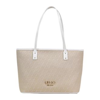 Liu Jo Evrim Tote S - Dames - Shoppers - Beige - ONE Size - Polyester - Tassen