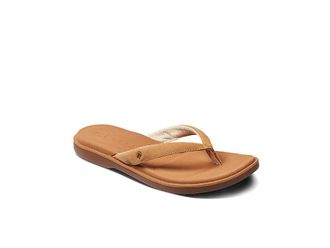 Reef Lofty Lux Womens Shoes Natural : 9 B - Medium, Leather