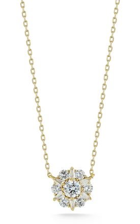 Glaze Jewelry Sterling Silver Cluster Flower Necklace