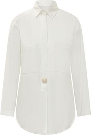 Darkpark White Relaxed Solid Shirt