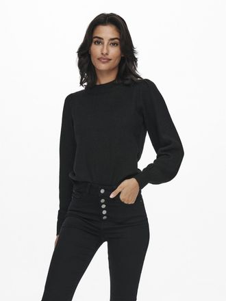 Jacqueline de Yong Stehkragenpullover JDY JDYRUE LIFE L/S PULLOVER KNT NOOS, Damen, Gr. L, schwarz, Strick, Obermaterial: 51% Polyester, 46% Polyacryl, 3% Elasthan, unif