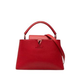 Louis Vuitton Pre-owned Capucines MM Handtas - Dames - Vintage Handtas - Rood - ONE Size - Vintage