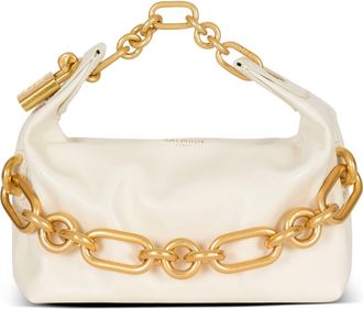 Balmain Mini Sync Bag In Calfskin Leather in White at Nordstrom