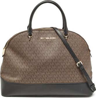 Michael Kors Borsa a tracolla Emmy Dome - Marrone