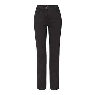 Toni Slim-fit broek - Dames - Broeken - Zwart - Maat: 5XL Leer