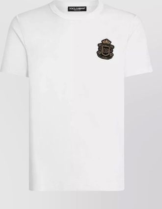 Dolce & Gabbana cotton regular-fit logo-patch t-shirt
