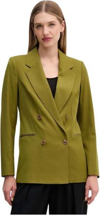 Benetton Blazer Cruzado - Jackets - Mujer - Verde - M