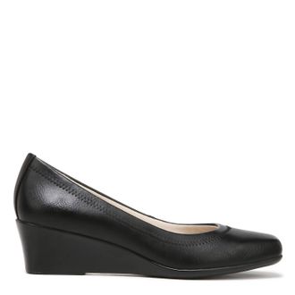 Life Stride Womens Groovy Wedge Pump In Black