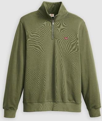 Levi's Mens Original Hm quarter Zip Moss Olive - Size: 38