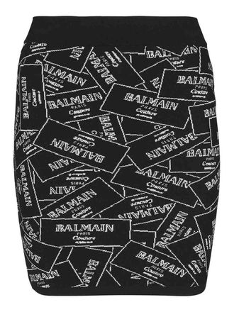 Balmain Short Knit Skirt