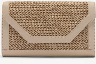 Russell & Bromley DISLEY Womens Raffia Envelope Clutch