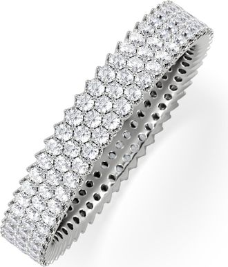The Diamond Store Jasmine Lab Diamond Pave Eternity Ring 1.00ct G/VS in Platinum