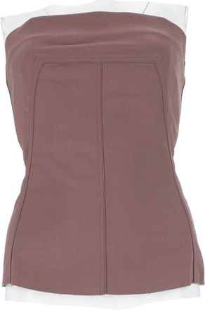 Rick Owens Structured Bustier Top with Seam Detailing