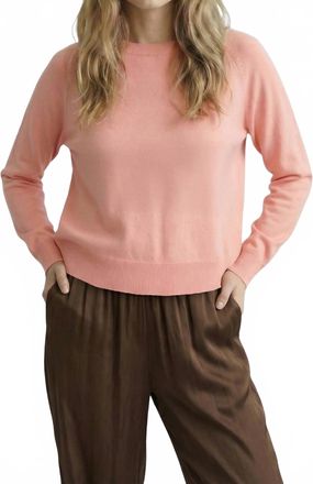 Esqualo Heidi Crewneck Sweater In Coral