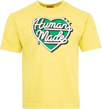 Human Made T-shirt con stampa a cuore - Giallo